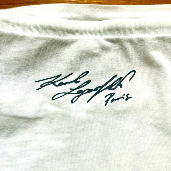 Karl Lagerfeld Small White T-shirt - Picture 4 of 4